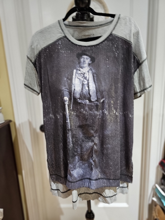 Double D Ranch Tops - Double D Ranch Billy The Kid Sequin Top - NWOT, Size L